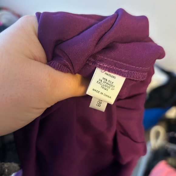 EXPRESS Y2K SILK BEADED BLOUSE - Picture 3 of 4